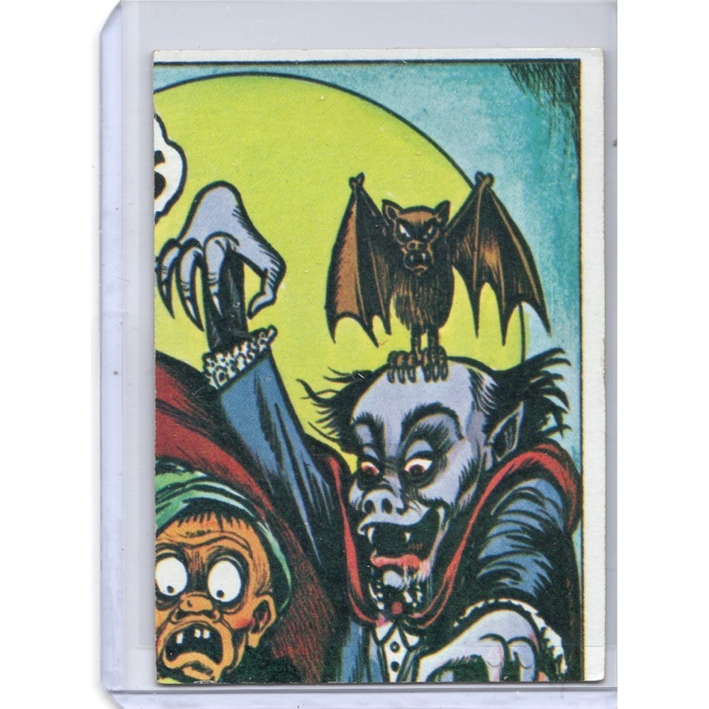 1974 Topps Monster Initials Puzzle Sticker Card - Top Right